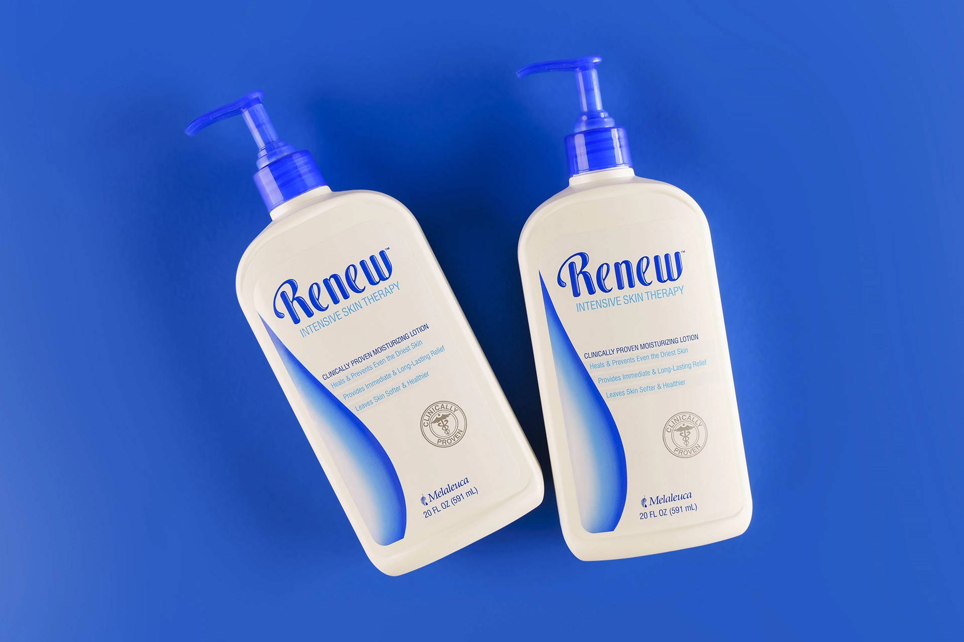Two bottles of Renew Lotion.